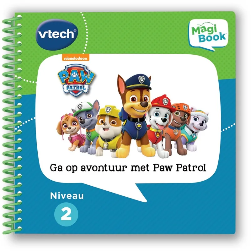 MagiBook Activiteitenboek PAW Patrol - Ga op Avontuur met PAW Patrol - Educatief Speelgoed - Niveau 2 - 3 tot 6 Jaar från VTech i Niveau 2 – Ga op avontuur met PAW Patrol – produktbild