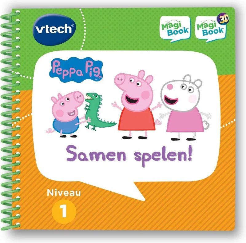 MagiBook Activiteitenboek Peppa Pig - Samen Spelen! - Educatief Speelgoed - Niveau 1 - 2 tot 5 Jaar von VTech in Niveau 1 – Peppa Pig – Produktfoto