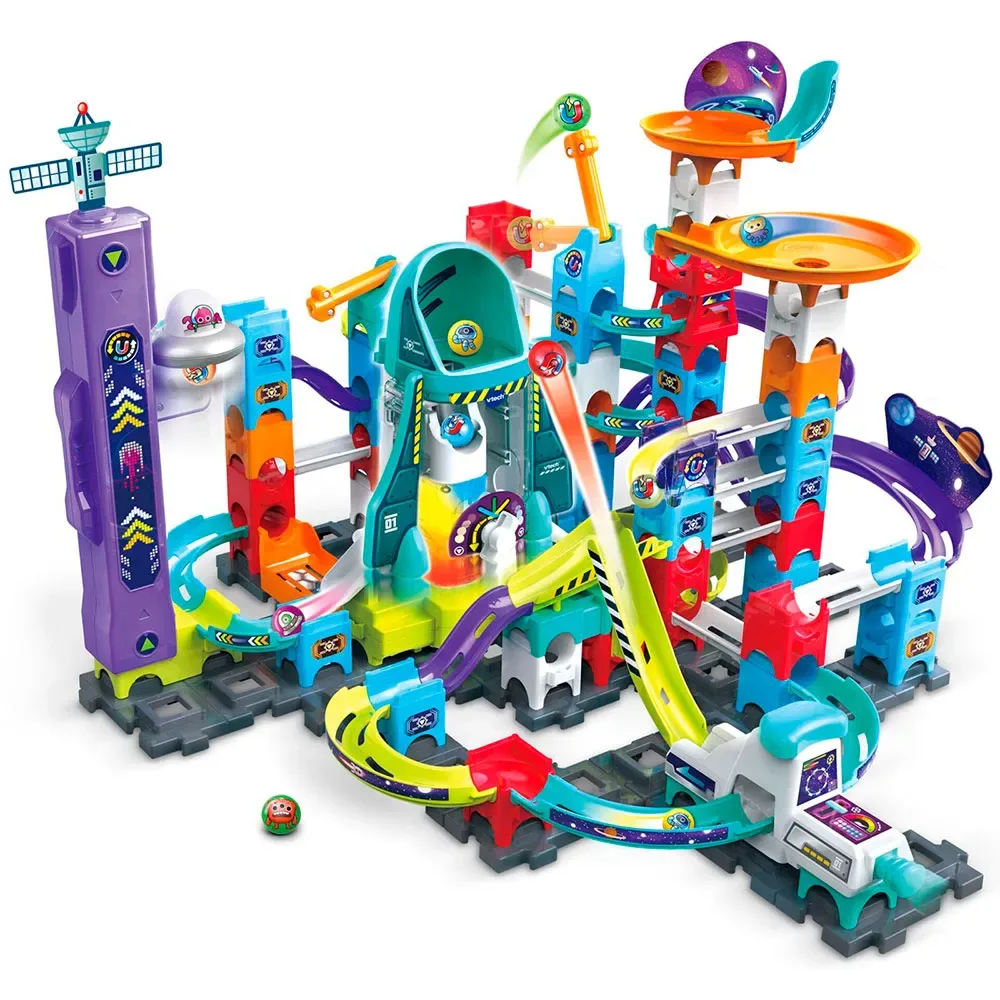Kugelbahn MarbleRush - Space Magnetic Set XL300 E, mit 5 magnetischen MarBalls von VTech – Produktfoto