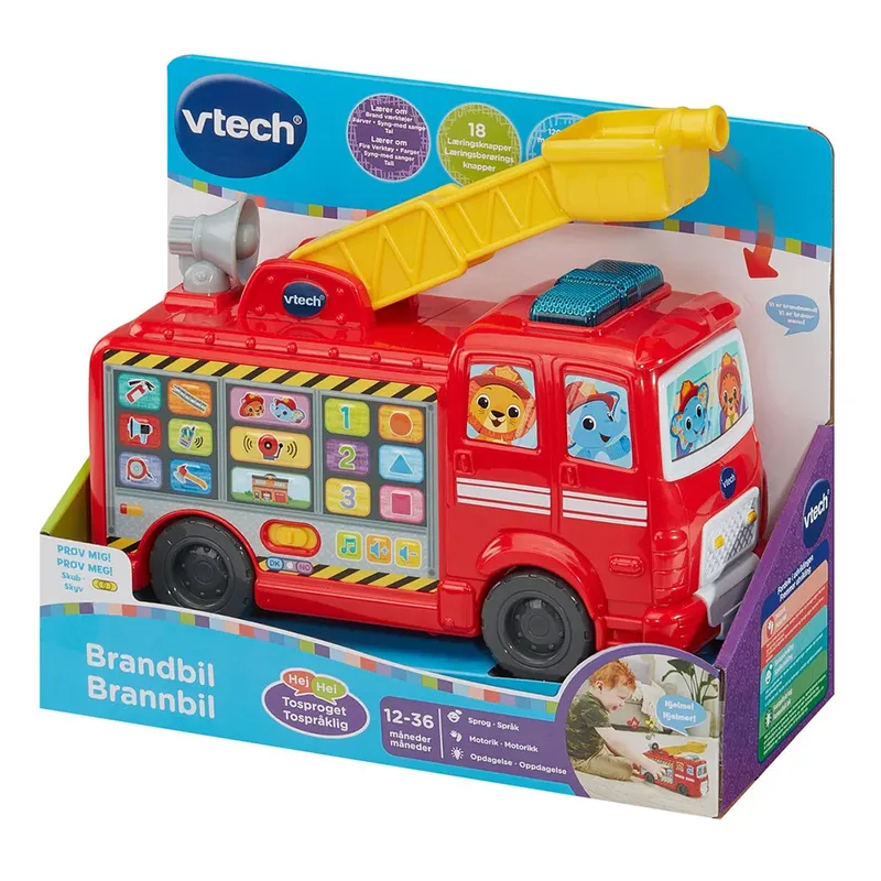 Rescue Buddies Fire Engine Vrachtwagen van VTech – productfoto 2 van 4