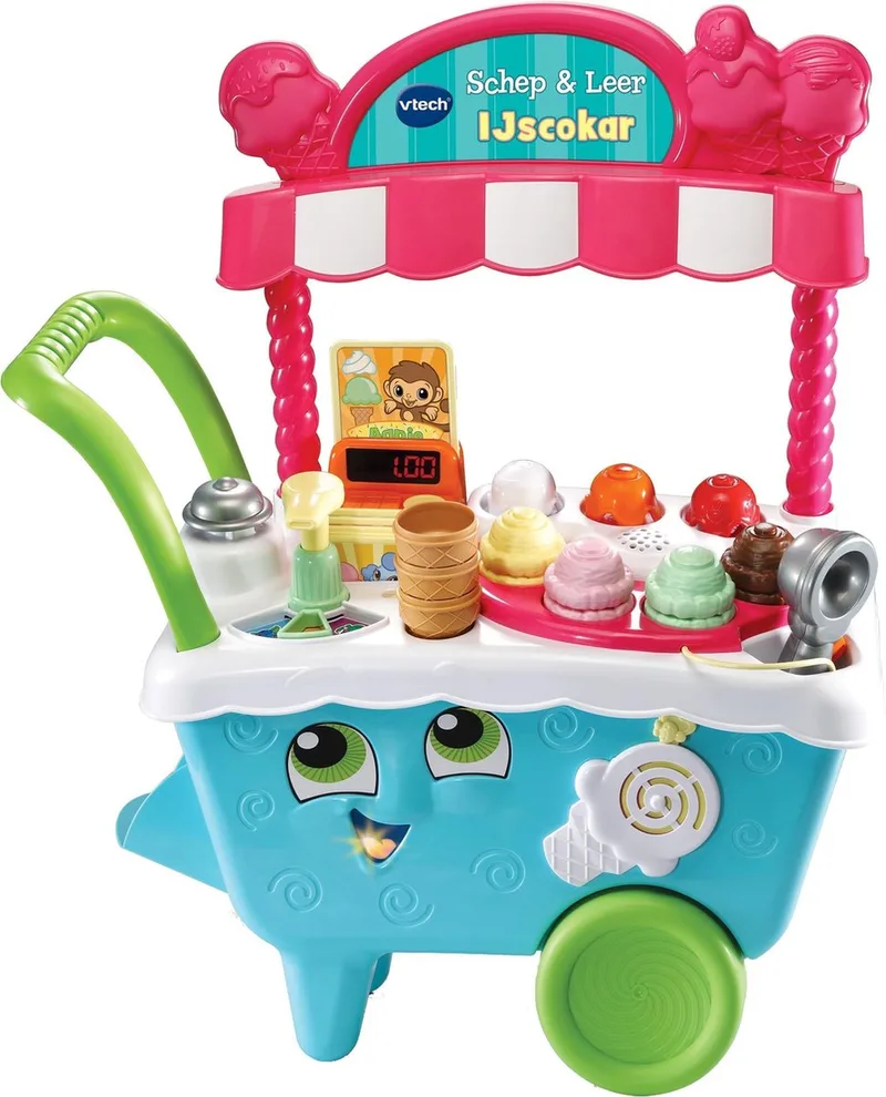 Schep & Leer IJscokar - Educatief Speelgoed - IJskar - Ontdek Kleuren, Dieren en Tellen - Cadeau - Kinderspeelgoed 2 Jaar tot 5 Jaar von VTech in Mehrfarbig – Produktfoto