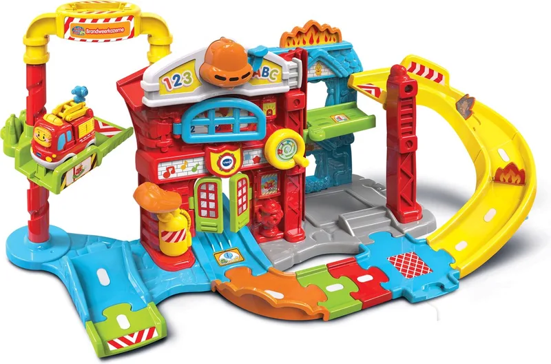 Toet Toet Auto's Brandweerkazerne - Educatief Babyspeelgoed - 1 tot 5 Jaar från VTech i Flerfärgad – produktbild