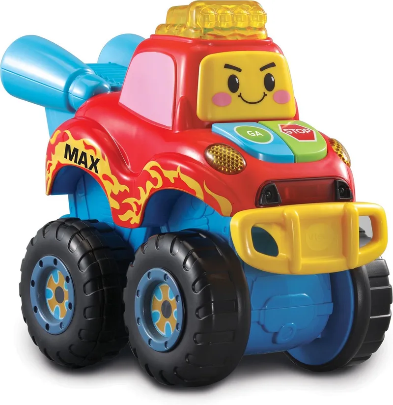 Toet Toet Auto's - Max de Slimme Monster Truck - Interactief & Educatief Speelgoed - Speelgoedvoertuig von VTech in Rot – Produktfoto