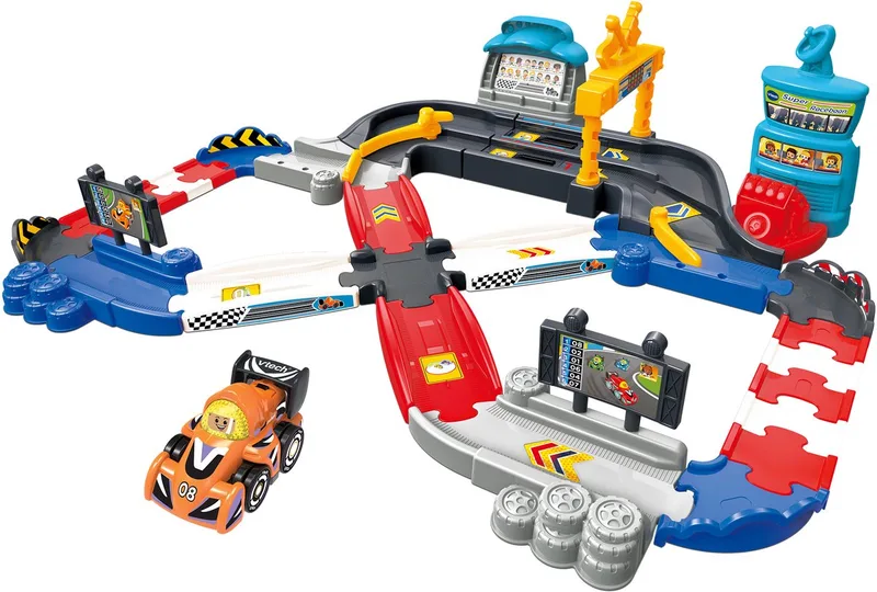 Toet Toet Auto's - Super Racebaan met Senn Snelheid fra VTech i Flerfarvet – produktbillede