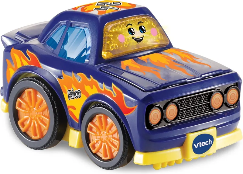 Toet Toet Auto’s Rico – Speelgoed Auto – Met Licht- en Geluidseffecten – Blauw – Cadeau - 2 tot 6 jaar från VTech i Raceauto – produktbild