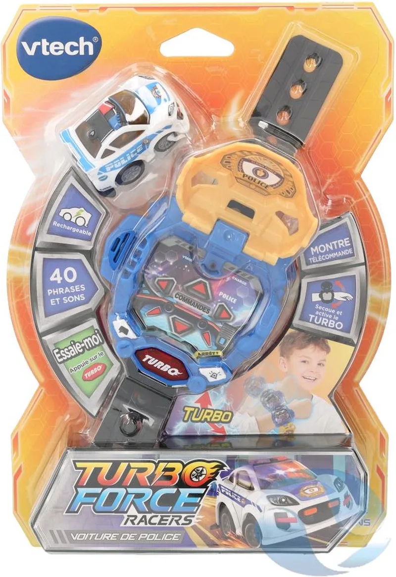 Turbo Force Race Car fra VTech i 80-518305 Police (5+Y) [F] – produktbillede