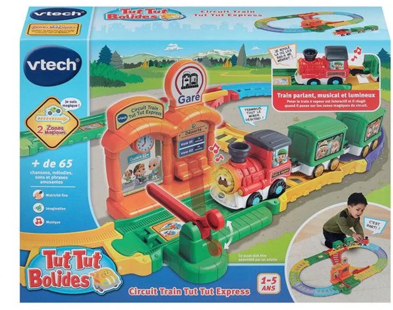 TUT TUT BOLIDES - TUT TUT EXPRESS TRAIN CIRCUIT (+ PETER STOOMTREIN) van VTech in Meerkleurig – productfoto