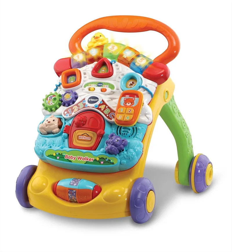VTech 2 in 1 Baby Walker - Loopwagen Baby - Licht & Geluid - Nederlands Gesproken Speelgoed by VTech in Multicolour – product photo