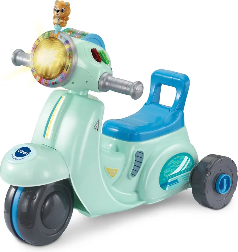 VTech 2 in 1 Loopscooter - Educatief Speelgoed - Ombouwen tot Driewieler - Speelgoed vanaf 1 Jaar de VTech en Bleu – photo du produit
