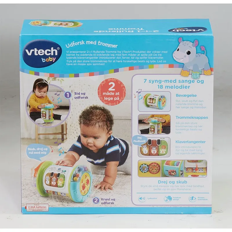 Vtech 2-in-1 Rolling Explorer Drum Spielzeug (950-562632) von VTech – Produktfoto 2 von 3