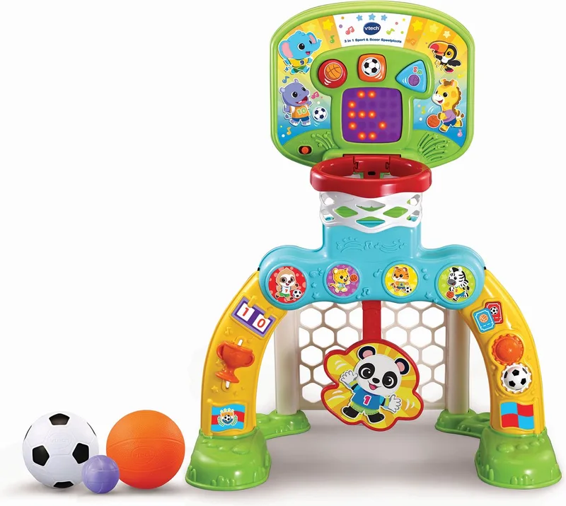 VTech 3-in-1 Sport & Scoor Speelplaats - Educatief Speelgoed - Kinderspeelgoed van VTech in Meerkleurig – productfoto