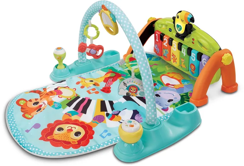 VTech - 5 in 1 Muzikale Babygym - Interactief speelgoed de VTech en Multicolore – photo du produit