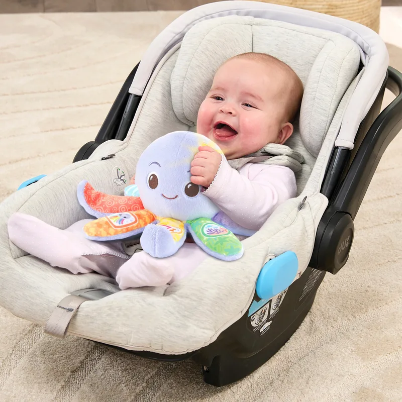 Plüschfigur Vtech Baby Babys Plüsch-Oktopus, mit Licht und Sound von VTech in Lila, 11 × 17,6 × 20,5 mm – Produktfoto 1 von 2