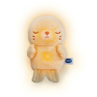 Vtech Baby Kuscheltier Kuschel-Robbi von VTech in Beige, 5,8 × 8,5 × 15 mm – Produktfoto 1 von 3