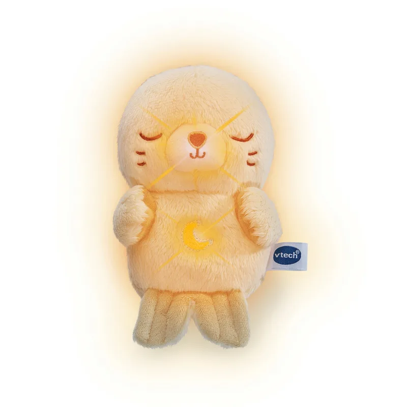 Vtech Baby Kuscheltier Kuschel-Robbi von VTech in Beige, 5,8 × 8,5 × 15 mm – Produktfoto 1 von 3