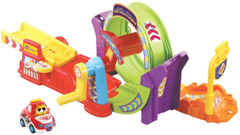 VTechToet Toet Auto's Race & Stunt Looping - Cadeau - Educatief Babyspeelgoed - Speelgoed 1 tot 5 Jaar by VTech in Multicolour – product photo