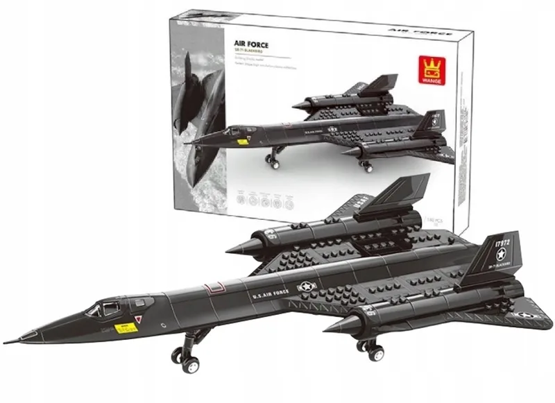 Bouwpakket Vliegtuig Blackbird SR-71, 183 onderdelen by Wange in Zwart – product photo