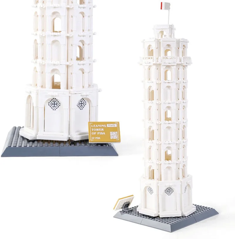DIY Architectuur Bouwblok Set – Model van de Leaning Tower of Pisa – WANGE 5214 – Bouwstenen voor Kinderen & Volwassenen van Wange in Toren van Pisa – productfoto