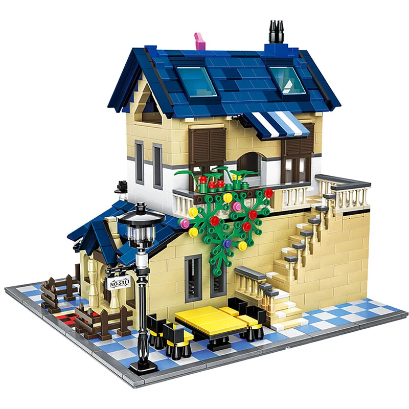 Französisches Landhaus 1298 Teile Bausteine Set für Hobbybauer de Wange – photo du produit