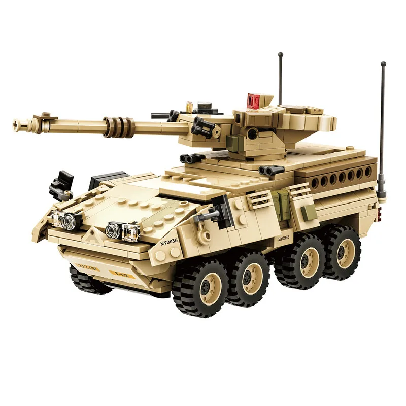 M1128 Système d'artillerie mobile 458 pièces Ensemble de blocs de construction pour constructeurs amateurs från Wange – produktbild