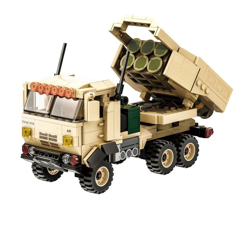 M142 Lance-roquettes Himars 457 Pièces Ensemble de Blocs de Construction pour Bricoleurs de Wange – photo du produit