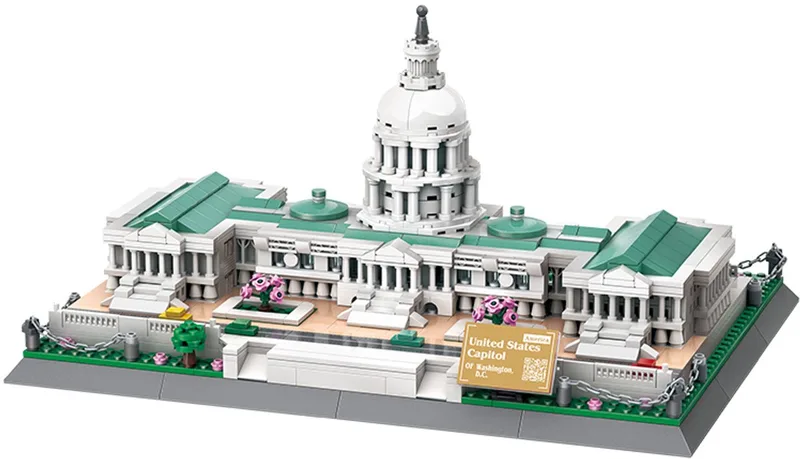 Speelgoed Bouwsets - Building Capitol Building Educatief Assemblage Speelgoed van Wange in Veelkleurig – productfoto