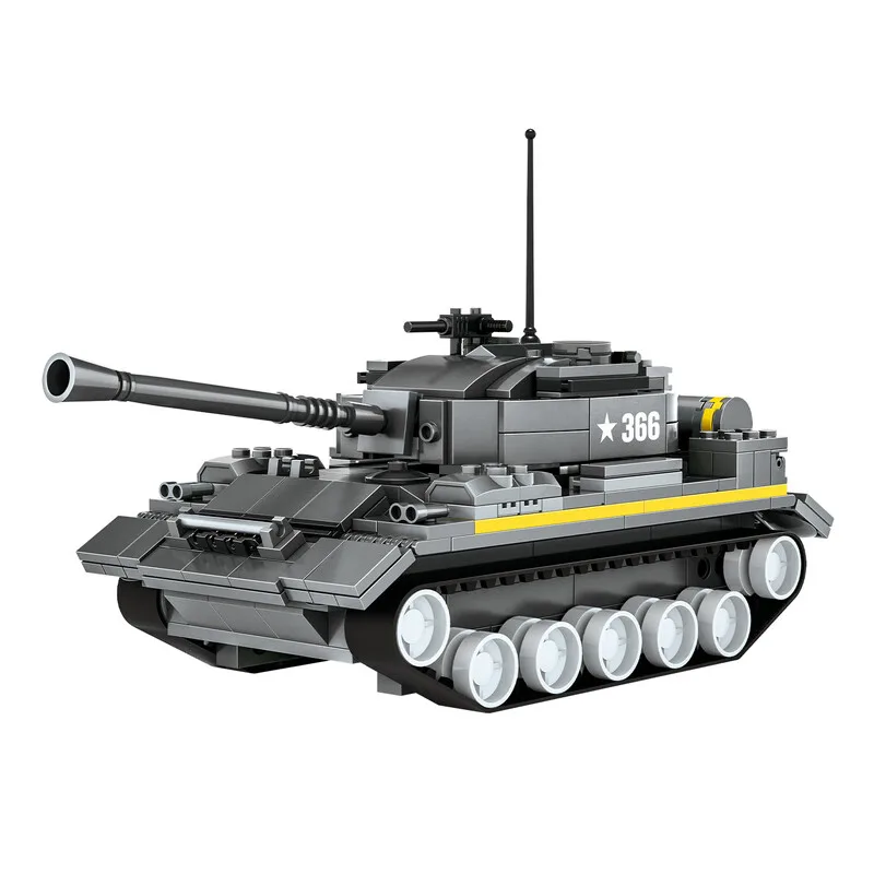 T‑54 Medium Tank 346 Stuks Bouwstenenset voor Hobbybouwers von Wange – Produktfoto