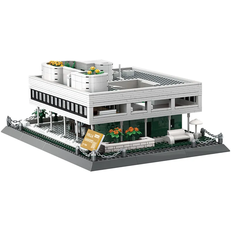Villa Savoye-Paris, Frankrijk 1226 Stuks Bouwstenenset voor Hobbybouwers de Wange – photo du produit