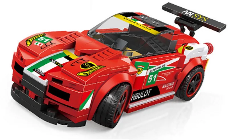 Wange 2875 - Supercar - raceauto - 164 onderdelen - 6+ von Wange in Rood – Produktfoto