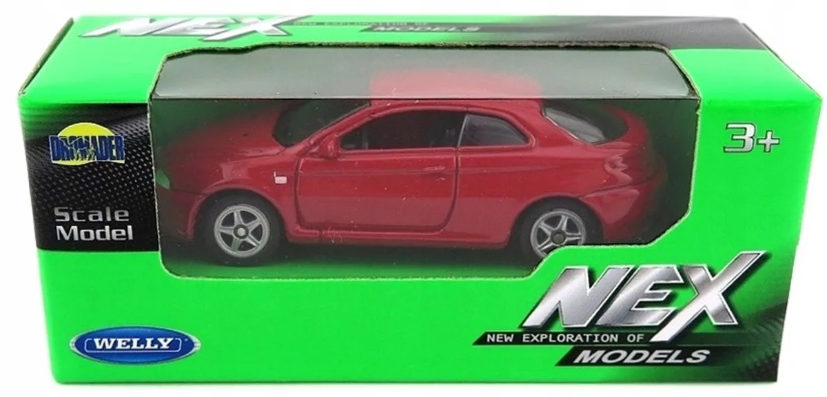 Alfa Romeo GT modelauto schaal 1:60 - Nieuw fra Welly i Rød – produktbillede
