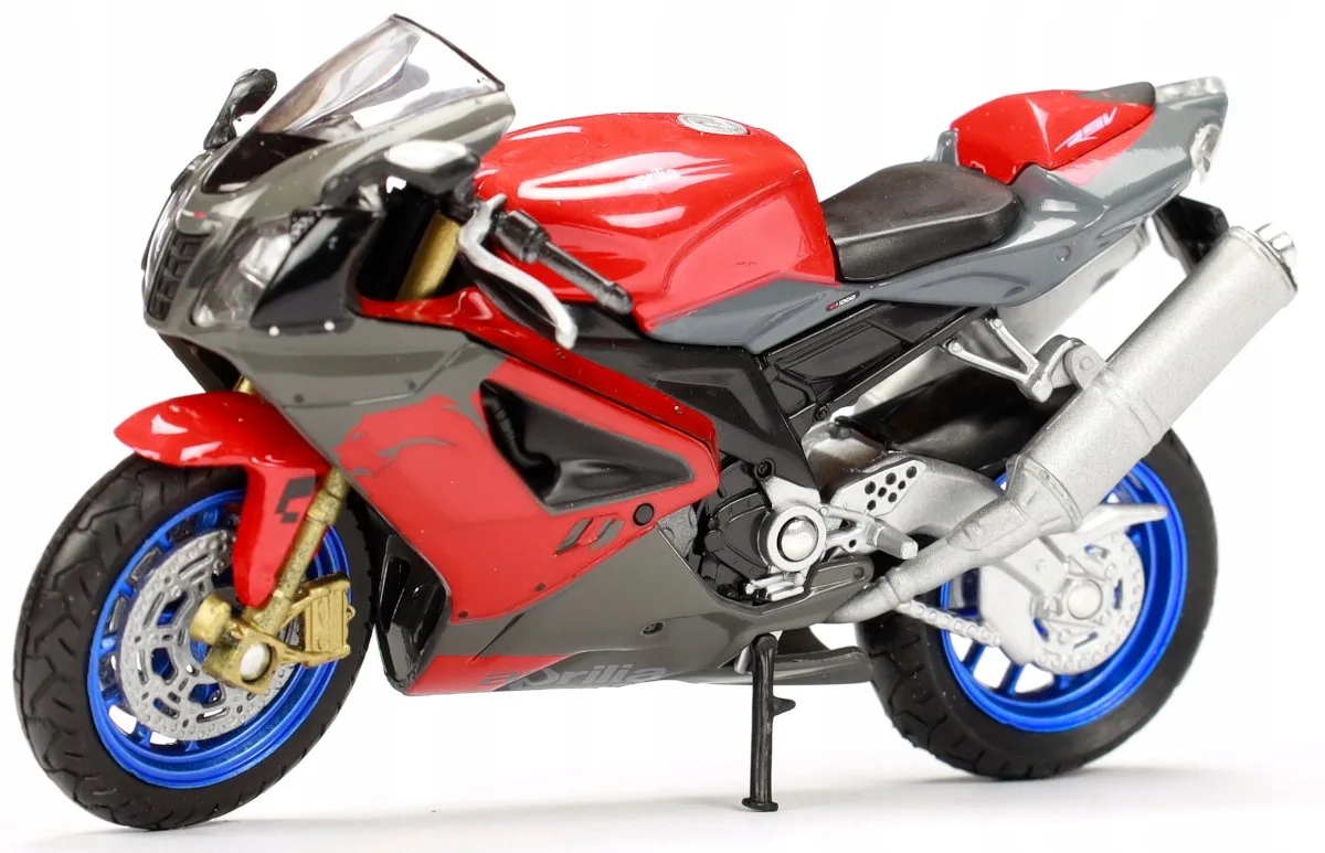 Aprilia RSV 1000 R motorfietsmodel 1:18 verzamelobject fra Welly i Grå – produktbillede