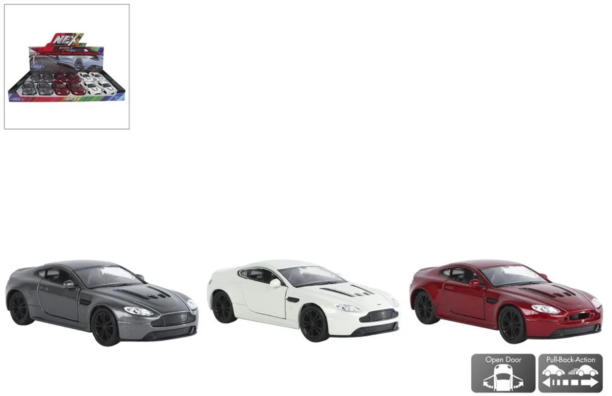 Aston Martin Vantage verkoop per stuk die cast pull back motor 12cm speelgoed auto von Welly in Mehrfarbig – Produktfoto