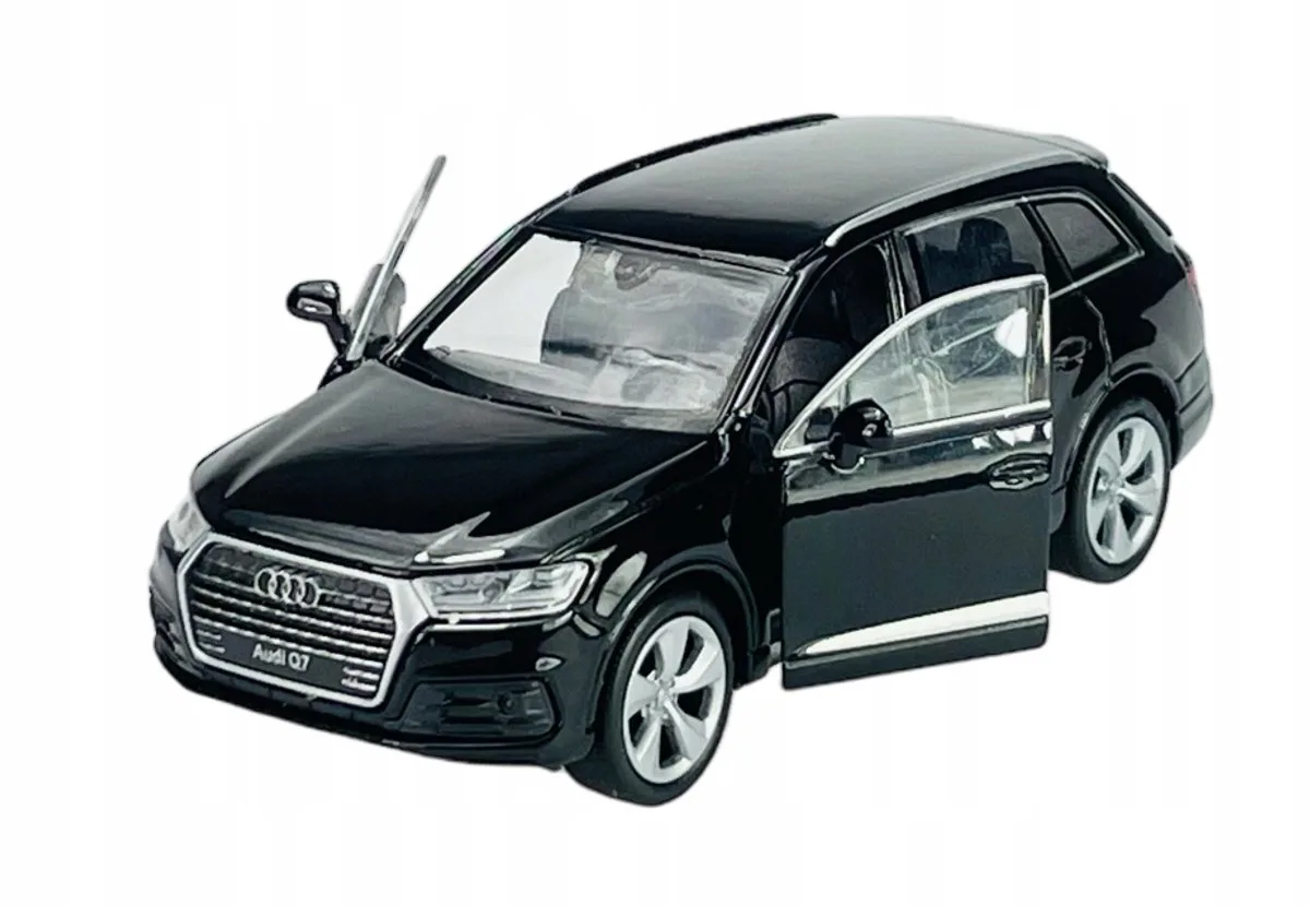 Audi Q7 4M Metalen Model Auto 1:34 - Nieuw fra Welly i Sort – produktbillede