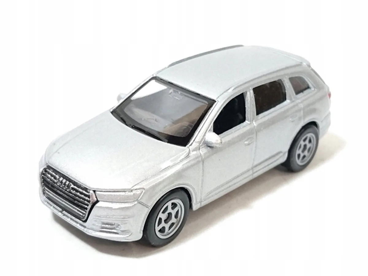 Audi Q7 modelauto Schaal 1:60 - Gedetailleerd Speelgoed by Welly in Silver – product photo