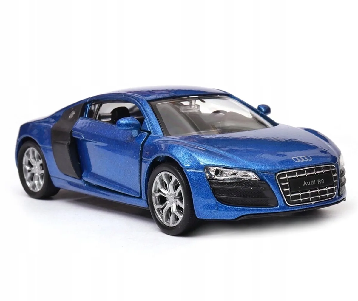 Audi R8 V10 2001 Modelauto 1:34 von Welly in Blau – Produktfoto