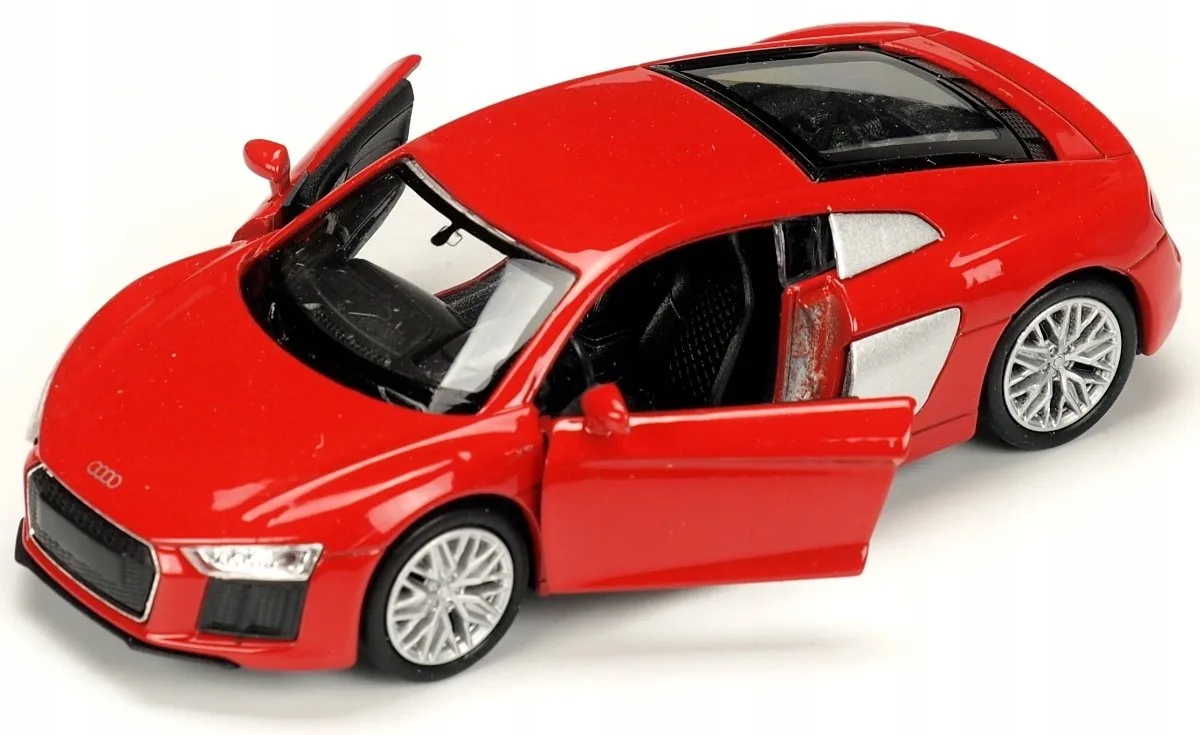 Audi R8 V10 2016 Modelauto 1:34-1:39 - Metaal von Welly in Rot – Produktfoto