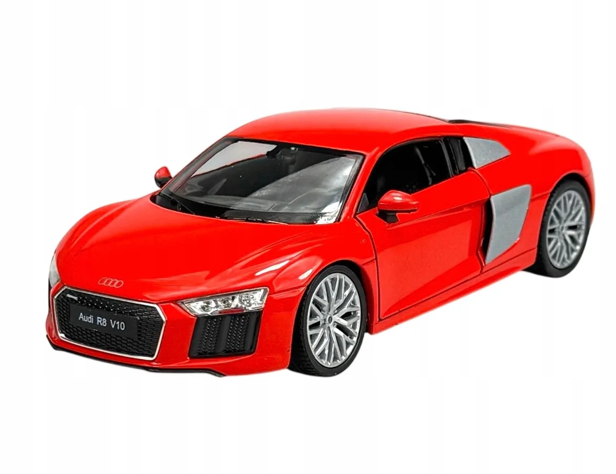 Audi R8 V10 Oranje Metaal Model 1:24 - Nieuw fra Welly – produktbillede