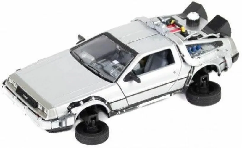 Back to the Future II 1:24 Scale Flying Delorean Time Machine Replica by Welly – product photo