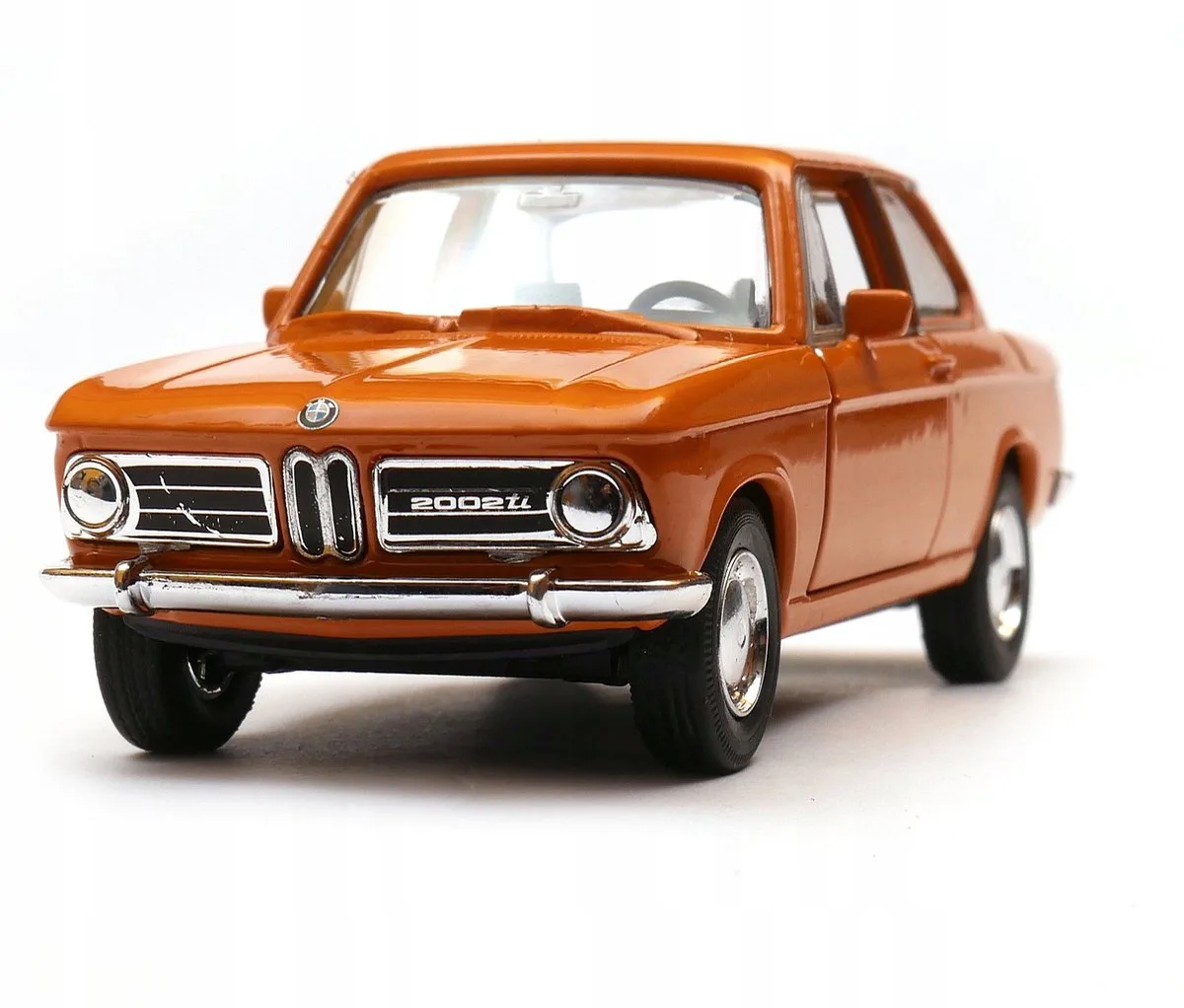 BMW 2002 ti Modelauto Schaal 1:34 Metaal fra Welly i Orange – produktbillede