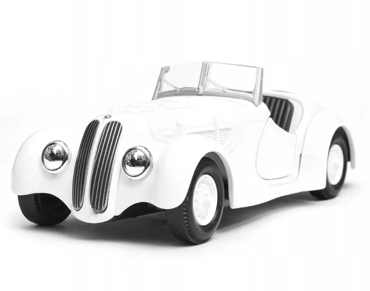 BMW 328 cabrio oldtimer modelauto schaal 1:34 de Welly en Blanc – photo du produit