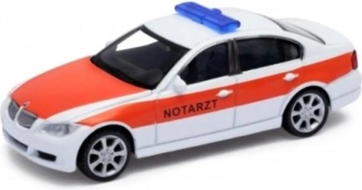 BMW 330i Ambulance (Wit) (12 cm) 1/34 Welly {Modelauto - Schaalmodel - Miniatuurauto - Speelgoed | Ambulance Politie Brandweer | Brandweerauto Brandweerwagen Politieauto Politiewagen Ambulancewagen} von Welly in Ambulance – Produktfoto