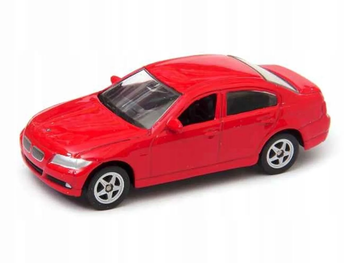 BMW 330i Modelauto Schaal 1:60-1:64 fra Welly i Rød – produktbillede