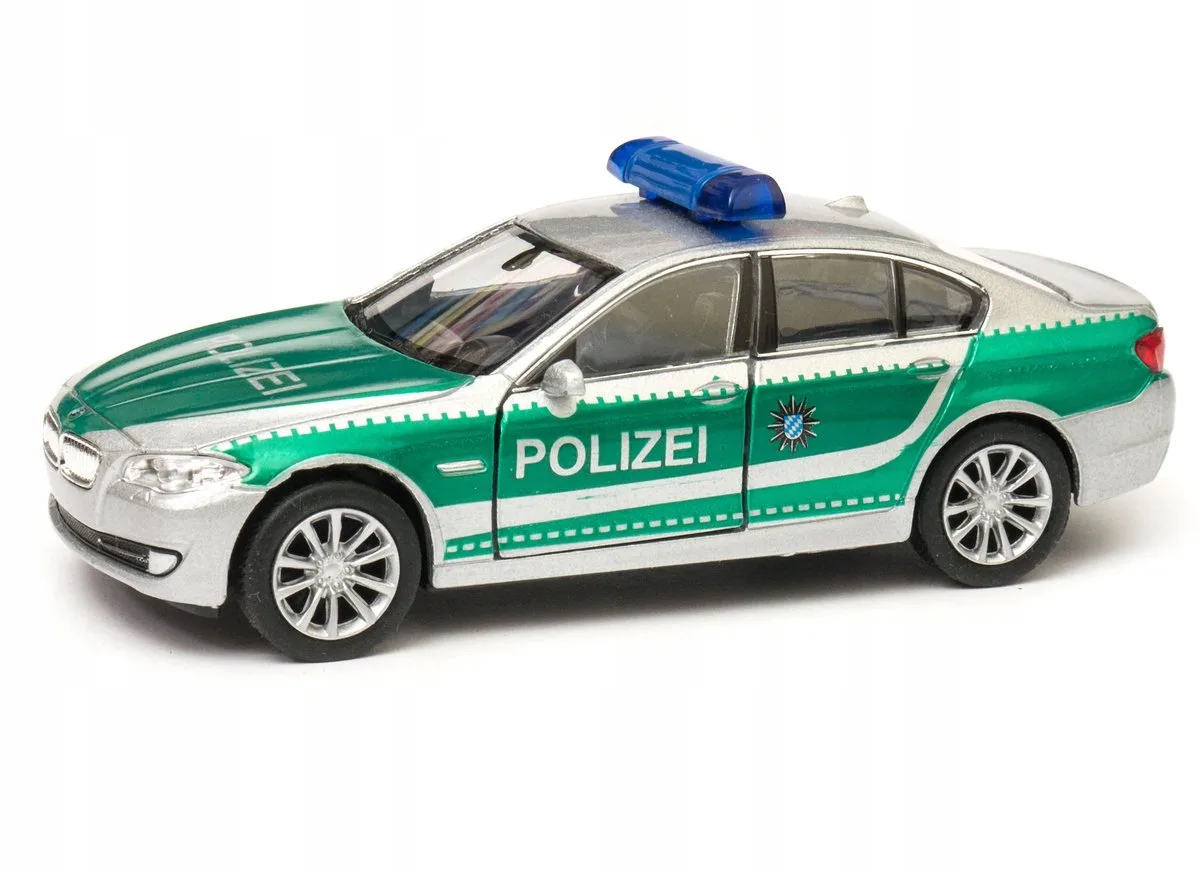 BMW 535i Duitse Politie Modelauto Schaal 1:34 från Welly i Grön – produktbild