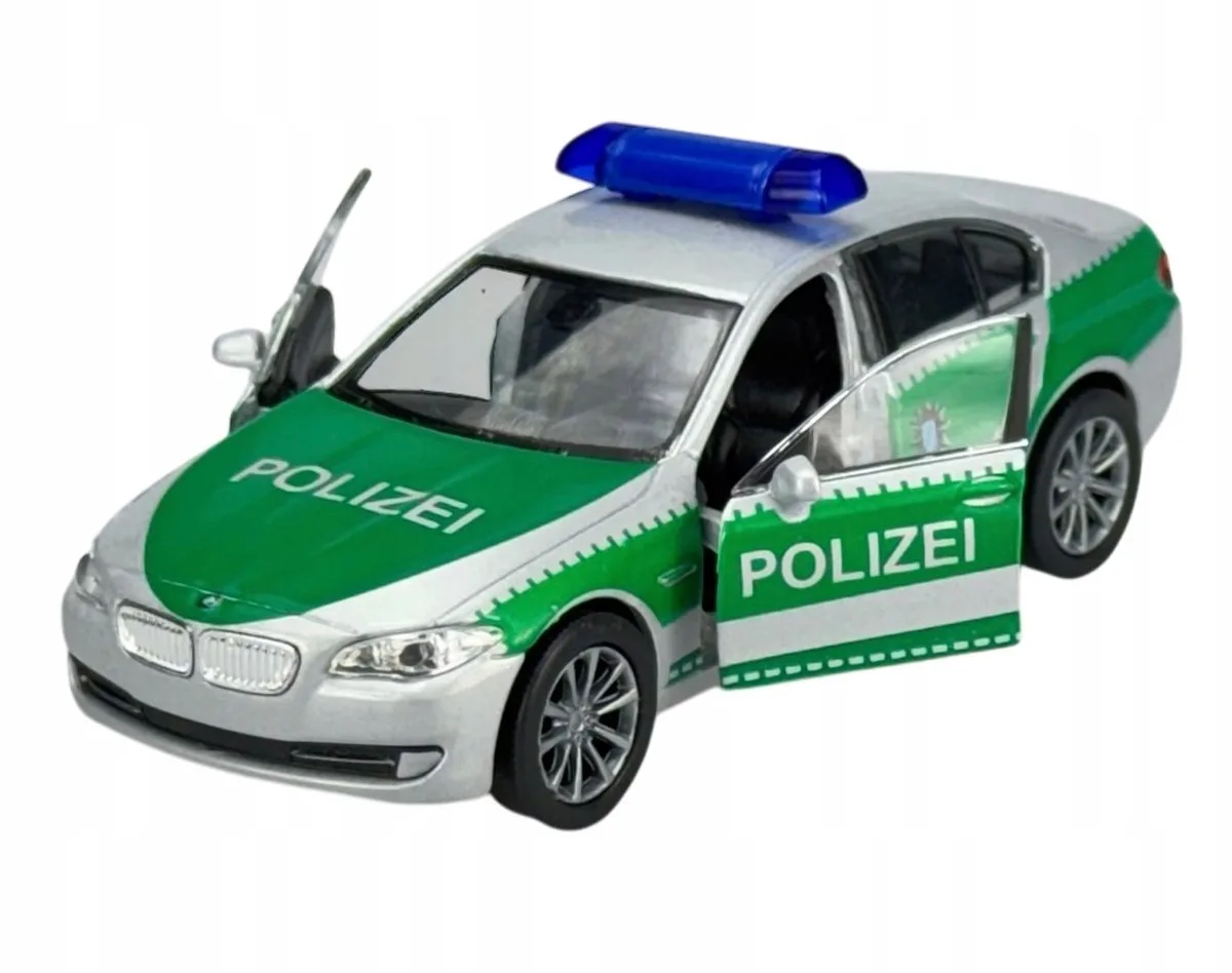 BMW 535i F10 Politiemodelauto 1:34 Metaal - Nieuw von Welly in Grün – Produktfoto