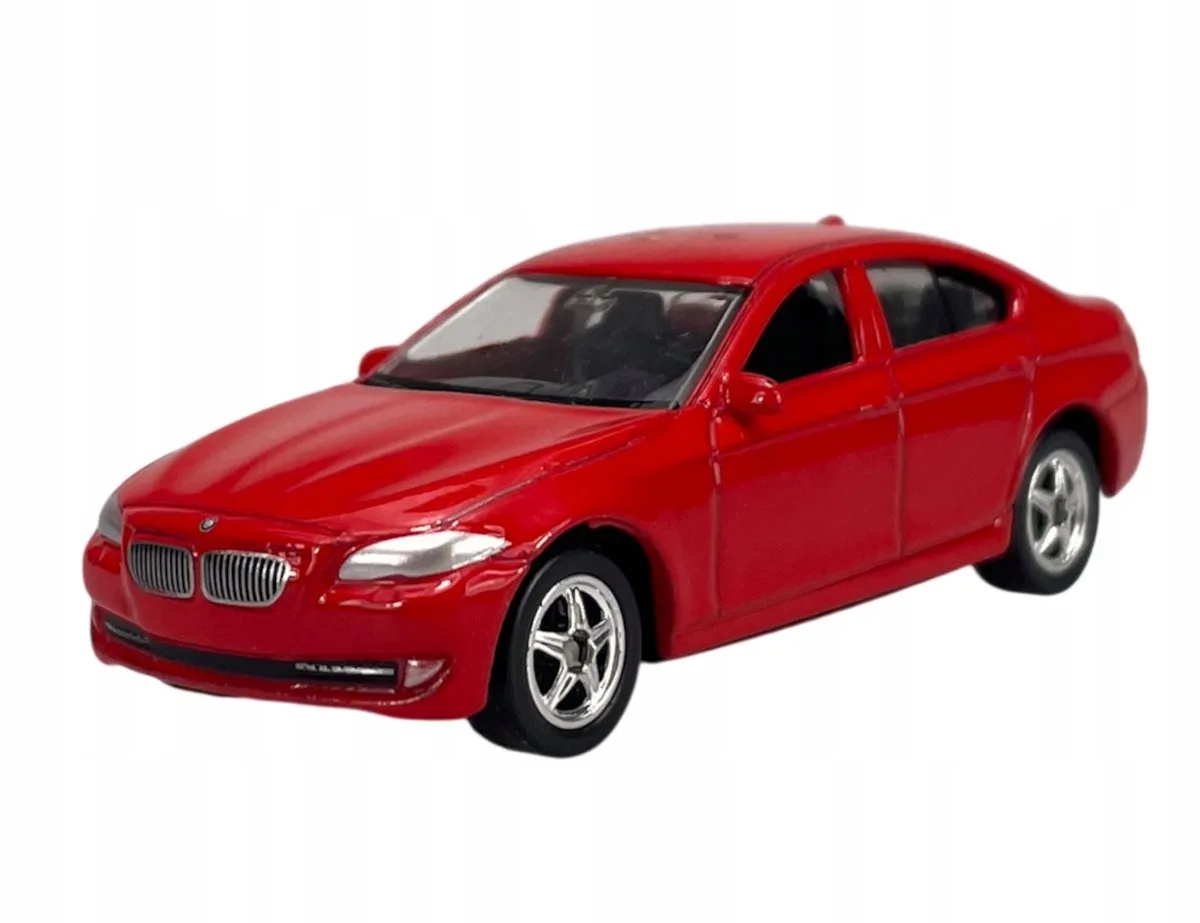 BMW 535i rood metalen model auto schaal 1:60 speelgoed van Welly – productfoto