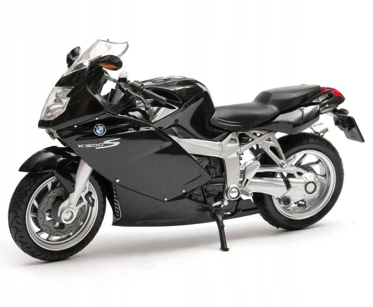 BMW K1200 S Model Motor 1:18 Welly von Welly in Schwarz – Produktfoto