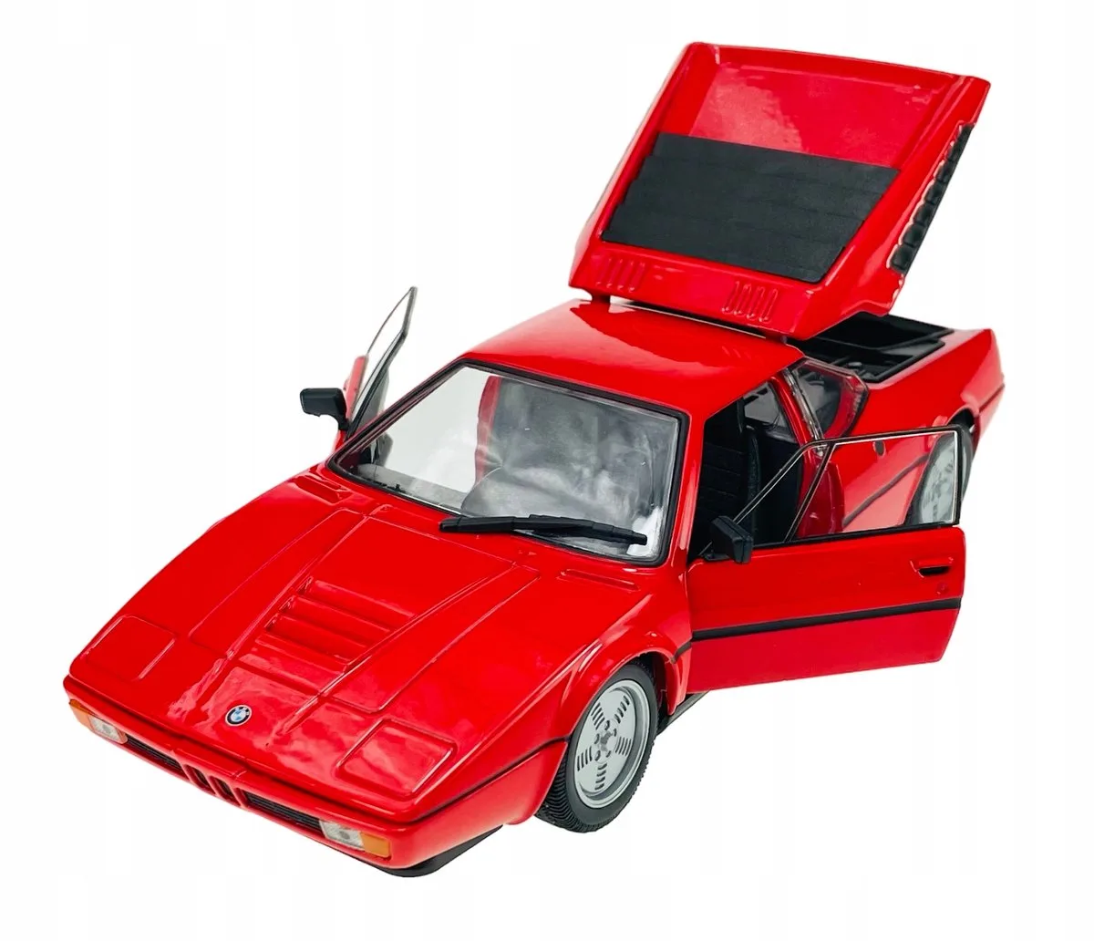 BMW M1 metaal 1:24 nieuwe modelauto van Welly in Rood – productfoto
