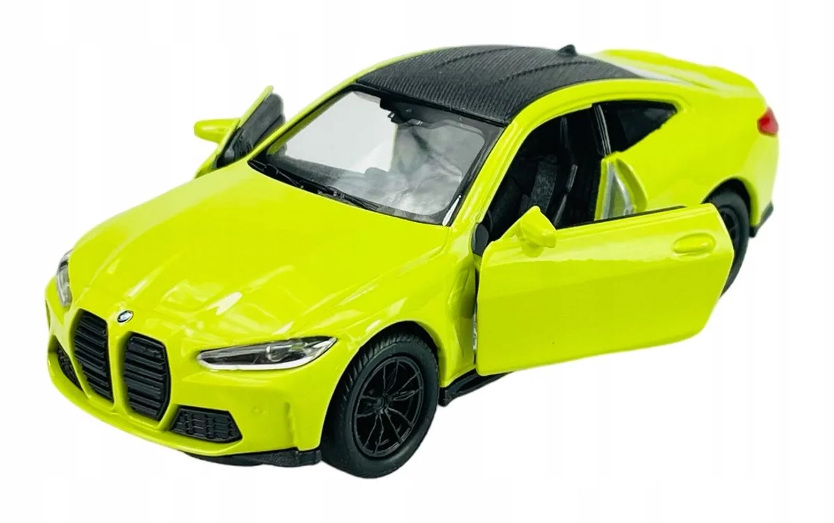 BMW M4 G82 Metaal Model Auto 1:34 - Nieuw från Welly i Grön – produktbild