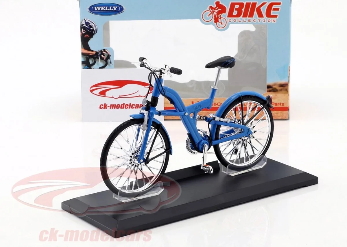 BMW Q5.T 1:10 Welly verzamel fiets model lengte 17 cm fra Welly i Blå – produktbillede