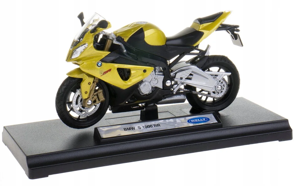 BMW S1000 RR Motor Model 1:18 - Geel van Welly – productfoto